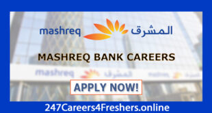 Mashreq Bank Careers